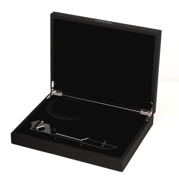 Регульована шлепалка LOCKINK Adjustable Slapper for Impact Play — Black Sex Aura