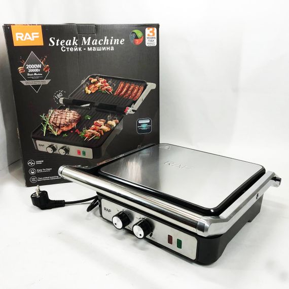 Электрический двухсторонний контактный гриль, Прижимной гриль для булочек и сэндвичей GX-95 | Зображення 4