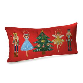 Подушка декоративна оксамитова Лускунчик 50x24 см (52BP_23NG013)
