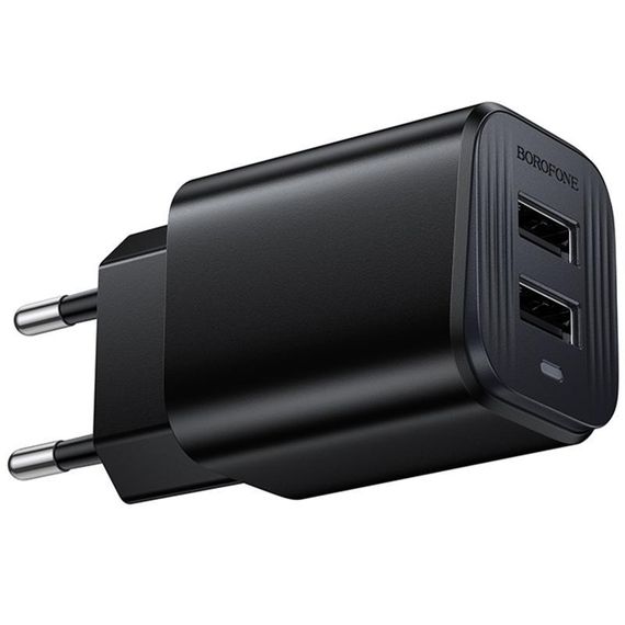 СЗУ Borofone BAS81A Star 10.5W (2USB-A) Black | Зображення 2