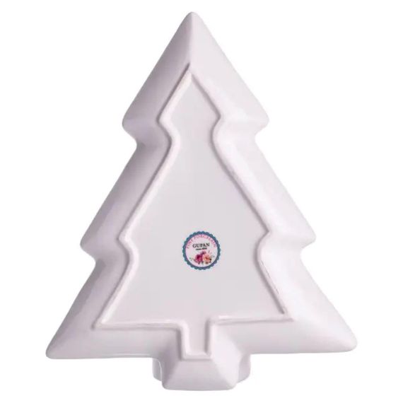 Блюдо сервировочное новогоднее для закусок Christmas 29×24×2 (см) фарфора HP-SDHK-17 | Зображення 3