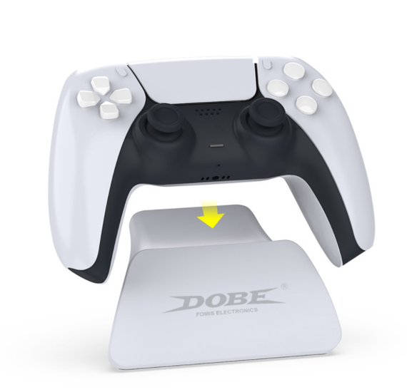 Подставка - держатель  XPRO DOBE BLACK  для игровой консоли Sony PS5, вертикальная с USB-кабелем. | Зображення 2