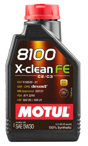 Моторна олива Motul 8100 X-CLEAN FE 5W-30 1л.