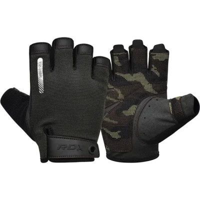 Перчатки для фитнеса RDX T2 Half Brown S (WGA-T2HBR-S)