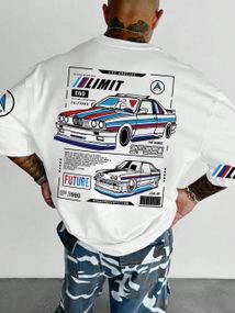 Футболка мужская с принтом повседневная S Белая