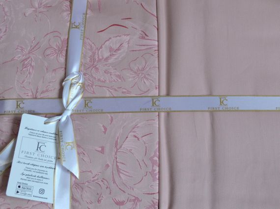 Постільна білизна First Choice Cotton Satin 160x220 см семейный Advina Powder | Зображення 5