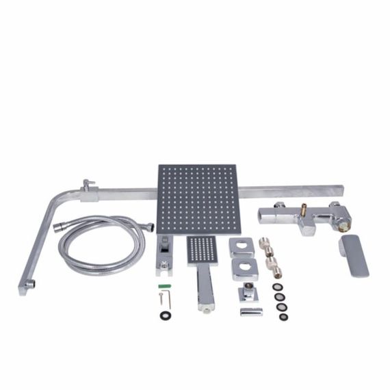 Душевая система универсальная Qtap Sloup на три потребителя (с изливом) QTSLO53103KNC49198 Chrome | Зображення 6