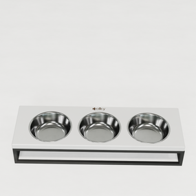 Миски на подставке для котов и маленьких собак Hollky Base Bar (3 × 0,45 л) Bar-54187-GRWH