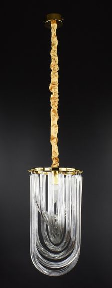 Люстра підвісна на 1 лампочку 26886 Золото 45-100х21х21 см.