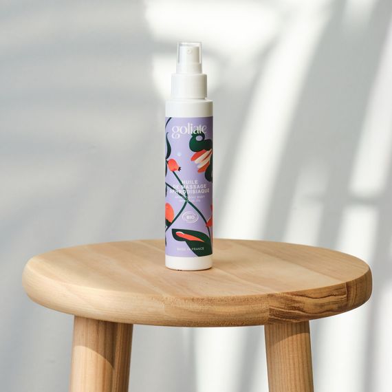 Масажна олія Goliate Huile De Massage Aphrodisiaque 100 мл, органічна, зігрівальний ефект | Зображення 4