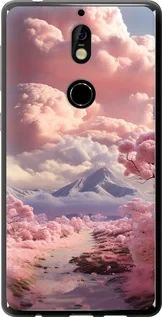 Чохол на Nokia 7 Рожеві хмари із силікону FCh_006617