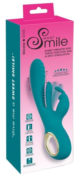 Вібратор – кролик з функцією поштовху Sex Aura