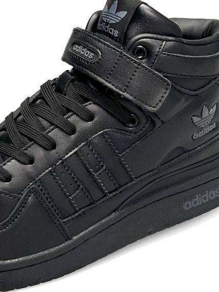 Чоловічі кросівки A-d-i-das Forum 84 High All Black весна / літо / осінь 46 30 см | Зображення 3