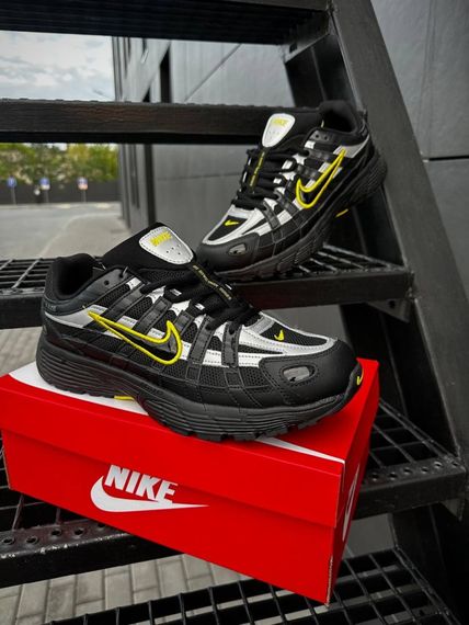 Кросівки Nike P6000 чорні з сірим та жовтим | Зображення 6