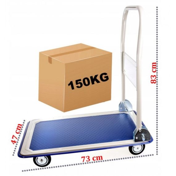Візок вантажний платформенний Siker PH150, складський, 150 кг, складний (60000032) | Зображення 8