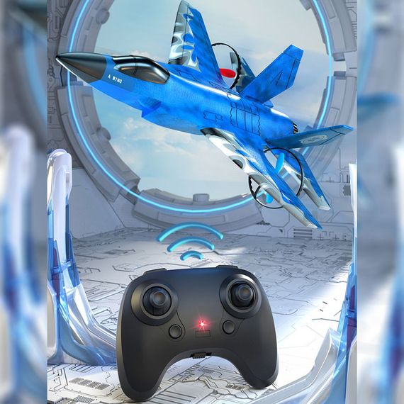 Літак на радіокеруванні SCHE HW39 F35 Fighter Blue | Зображення 4