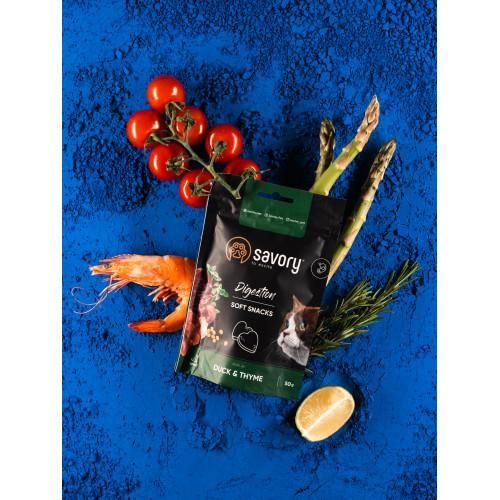 Мягкие лакомства Savory для улучшения пищеварения кошек, утка с тимьяном, 50 г | Зображення 8