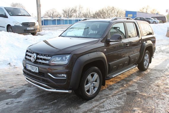 Передній захист ST017 (нерж) 70 на 48 мм для Volkswagen Amarok 2010-2022 рр | Зображення 5