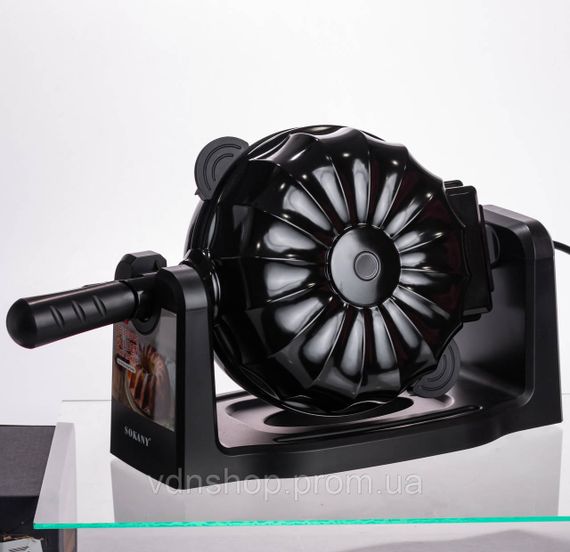 Кексниця електрична 1800 Вт з антипригарним покриттям 37×17×18 (см) Чорна SK-BBQ-837 | Зображення 7