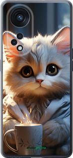 Чохол на Oppo OPPO RENO 8T 5G Білий кіт "5646u-3122-2448"