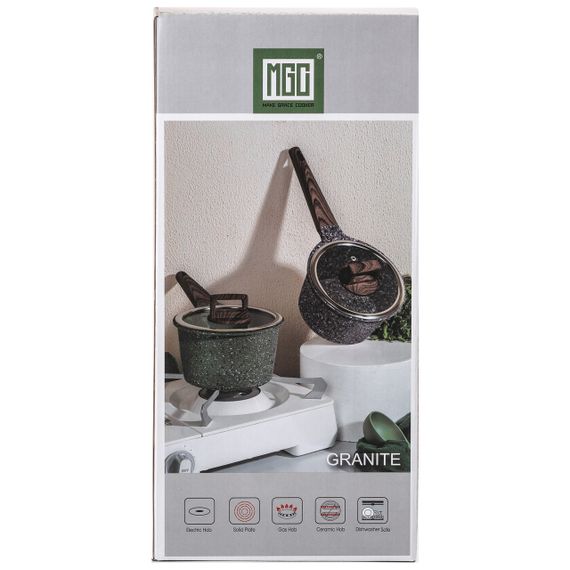 Сотейник з антипригарним покриттям об'ємом 1,6 л та товстим дном Ø 16 см MGC HP-4-444GR | Зображення 5