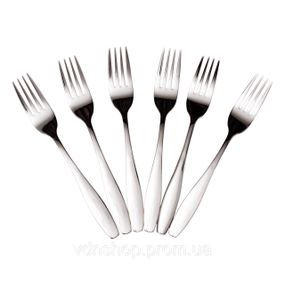 Набор столовых вилок 6 штук из нержавеющей стали 20 (см) Серебро HP-8-18