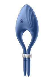 Эрекционное виброкольцо лассо Satisfyer Duelist Blue, 10 режимов, мощный мотор Sex Aura
