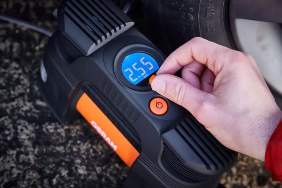 Компресор автомобільний двопоршневий OSRAM OTI830 12В 180W, LED дисплей, автостоп | Зображення 5