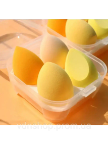 Набір м'яких спонжів для макіяжу ANbeauty 4 шт