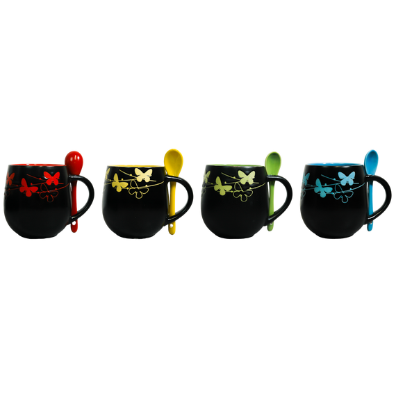 Чашка Краски ночи с ложкой VT-C-259450 Vittora 450мл | Зображення 6