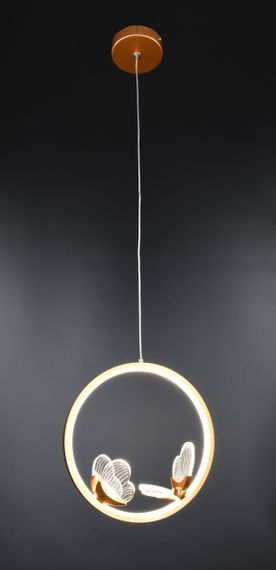 Люстра світлодіодна підвісна LED світильник для квартири на стелю лед 26471 Золото 35-200х25х10 см. | Зображення 1