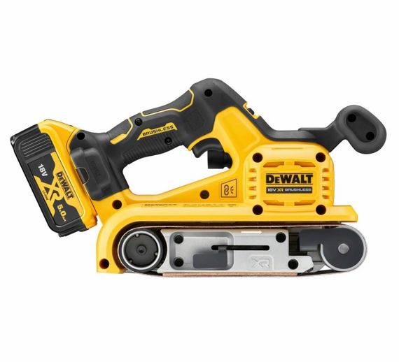 Стрічкова акумуляторна шліфмашина DeWalt з АКБ та ЗП DCW220P2 | Зображення 8