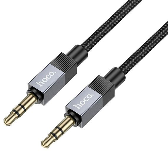 Аудио кабель Aux Hoco UPA32 Clever (1m) Black | Зображення 1