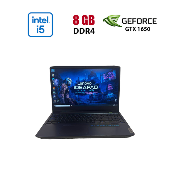 Игровой ноутбук Б-класс Lenovo IdeaPad Gaming 3 15IMH05 / 15.6" (1920x1080) IPS / Intel Core i5-10300H (4 (8) ядра по 2.5 - 4.5 GHz) / 8 GB DDR4 / 256 GB SSD / nVidia GeForce GTX 1650, 4 GB GDDR5, 128-bit / WebCam / HDMI б/у
