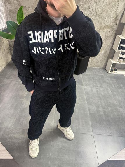 Костюм утеплений зіп худі/штани DRAPP дтф | Зображення 3