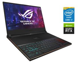Игровой ноутбук Б-класс Asus ROG Zephyrus S15 GX531GW / 15.6" (1920x1080) IPS / Intel Core i7-8750H (6 (12) ядер по 2.2 - 4.1 GHz) / 16 GB DDR4 / 512 GB SSD NVMe / nVidia GeForce RTX 2070 Max-Q, 8 GB GDDR6, 256-bit / WebCam б/у