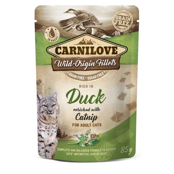 Корм вологий Carnilove Duck with Catnip д/котів качка і котяча м ята 85 г