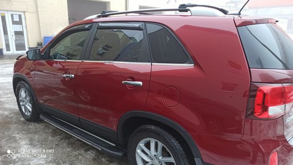 Бокові пороги Bosphorus Grey (2 шт., алюміній) 2013-2016 для Kia Sorento XM рр | Зображення 7