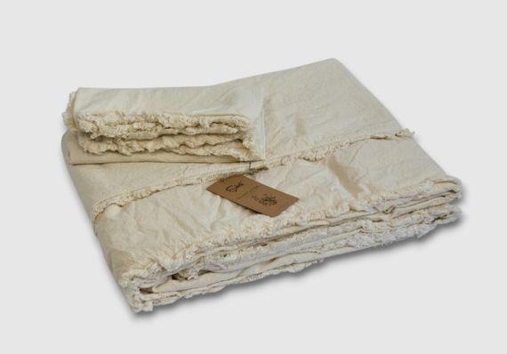 Постільна білизна Sikel Stonewashed Soho Firfirli 200 х 220 см Natural | Зображення 2