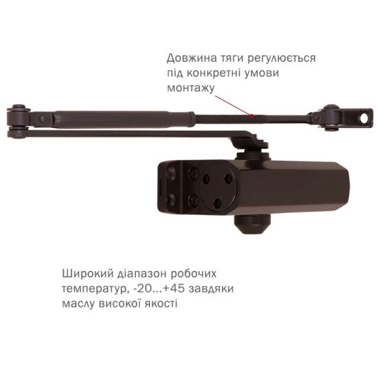 RYOBI *9900 9903 DARK_BRONZE Дотягувач - Дверні доводчики | Зображення 1