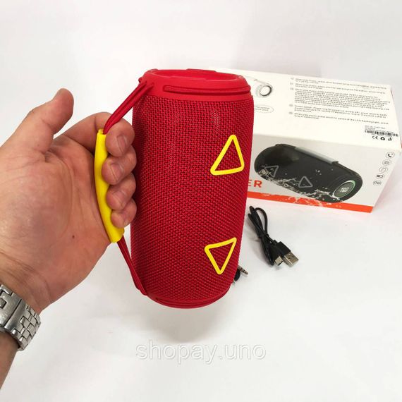 Стерео колонка переносна TG657, Портативна bluetooth колонка з різнокольоровим підсвічуванням WX-13 | Зображення 9