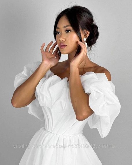 Весільна сукня з органзи | Зображення 1