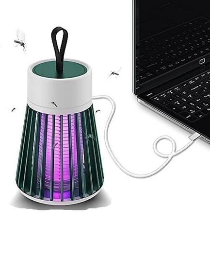Пастка-лампа від комах Mosquito killing Lamp YG-002 від USB з LED підсвічуванням Зелена
