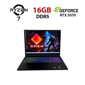 Игровой ноутбук HP Omen MAX 16-ak0047nr / 16" (2560x1600) IPS / AMD Ryzen AI 7 350 (8 (16) ядер по 2.0 - 5.0 GHz) / 16 GB DDR5 / 1000 GB SSD NVMe / nVidia GeForce RTX 5070, 8 GB GDDR7, 128-bit / WebCam б/у
