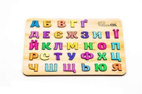 Cортер  Арт-11229 "Абетка" дерев'яний PuzzleOK