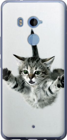 Чехол на HTC U11 Plus Летящий котёнок "2322u-1363-17620"