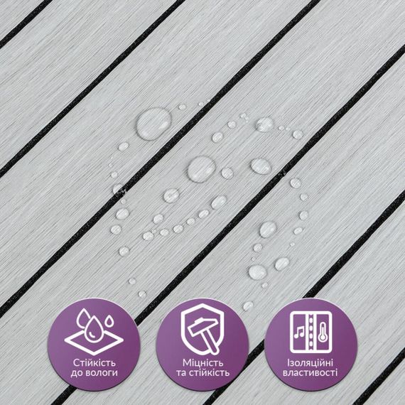 Покриття вінілове самоклеюче 3D рейки 600х600х2,8мм SW-00003243 | Зображення 3