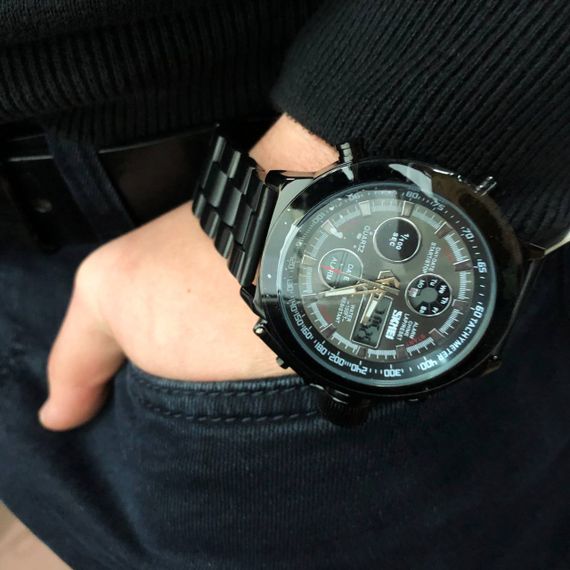 Годинник електронний SKMEI 1515BK BLACK, чорний | Зображення 7