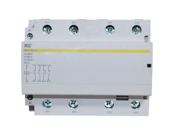 Контактор модульний КМ-6-100-22 100А 230AC 2NO+2NC 4р 6мод Ny95506308 | Зображення 1