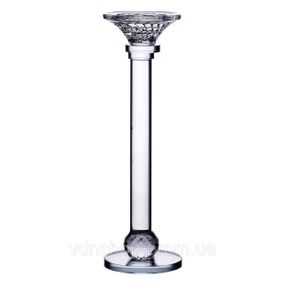 Подсвечник стеклянный на тонкой ножке 9×29 см прозрачный декоративный подсвечник на стол HP-4-7S